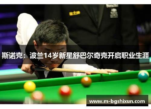 斯诺克：波兰14岁新星舒巴尔奇克开启职业生涯